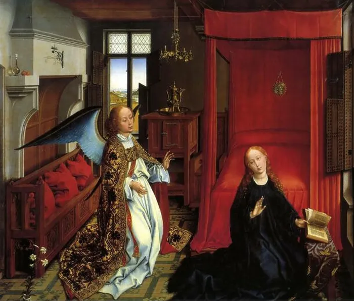Framed Print : Rogier Van Der Weyden - the Annunciation Framed Print : Rogier Van Der Weyden - the Annunciation