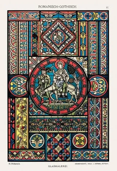 Framed Print : Roman-Gothic Ornamentation Framed Print : Roman-Gothic Ornamentation