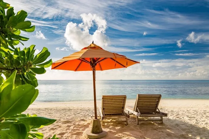 Framed Print : Romantic beach scene, two sun chairs and sunny beach mood. Exotic travel destination and vacation concept Framed Print : Romantic beach scene, two sun chairs and sunny beach mood. Exotic travel destination and vacation concept