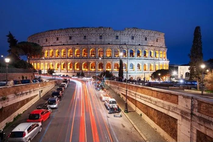 Framed Print : Rome, Italy at the Colosseum at night Framed Print : Rome, Italy at the Colosseum at night