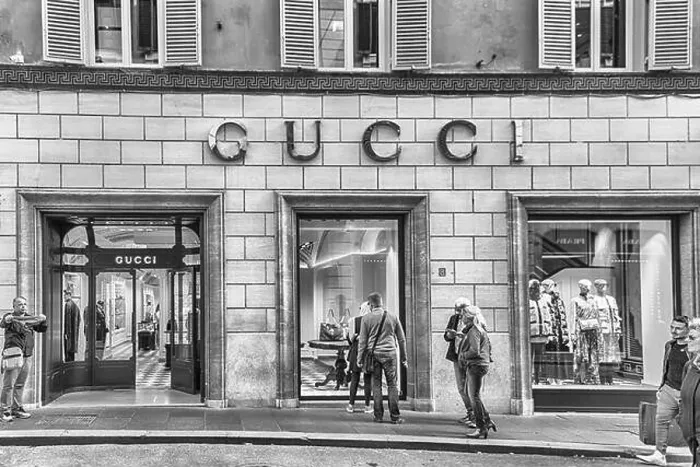 Framed Print : ROME - NOVEMBER 18: Gucci store in the famous Via Condotti Framed Print : ROME - NOVEMBER 18: Gucci store in the famous Via Condotti