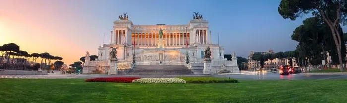Framed Print : Rome. Panoramic image of the Monument of Victor Emmanuel II, Venezia Square, in Rome, Italy during sunrise Framed Print : Rome. Panoramic image of the Monument of Victor Emmanuel II, Venezia Square, in Rome, Italy during sunrise