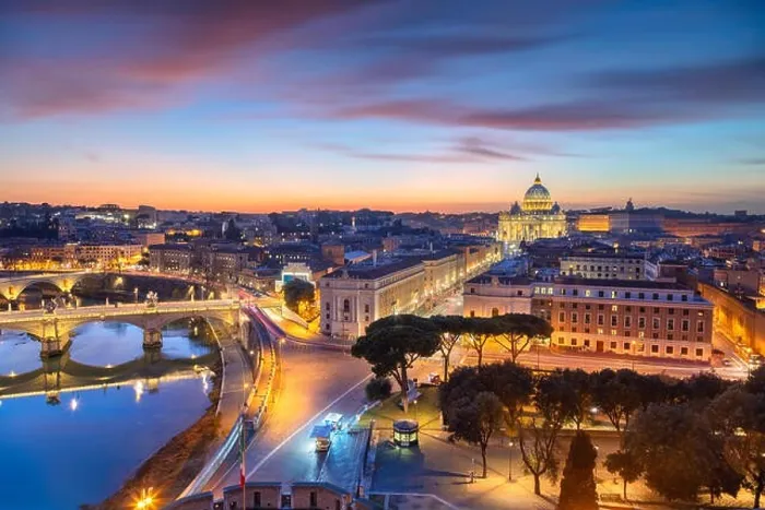 Framed Print : Rome, Vatican City. Aerial cityscape image of Vatican City with the Saint Peter Basilica, Rome, Italy during beautiful sunset Framed Print : Rome, Vatican City. Aerial cityscape image of Vatican City with the Saint Peter Basilica, Rome, Italy during beautiful sunset