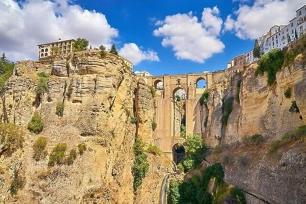 Ronda - El Tajo Gorge Canyon, Puente Nuevo Bridge, Andalusia, Spain