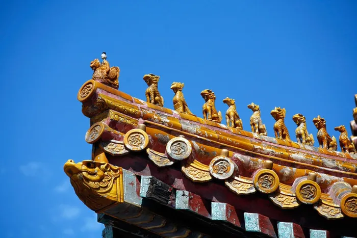 Framed Print : Detail of a roof in the Forbidden city Beijing China Framed Print : Detail of a roof in the Forbidden city Beijing China