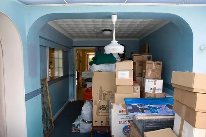 Framed Print : A room full of cardboard boxes Framed Print : A room full of cardboard boxes