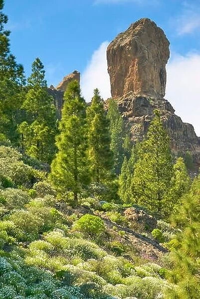 Roque Nublo rock, Gran Canaria, Spain