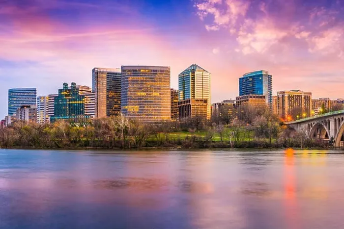 Framed Print : Rosslyn, Arlington, Virginia, USA skyline on the Potomac River Framed Print : Rosslyn, Arlington, Virginia, USA skyline on the Potomac River