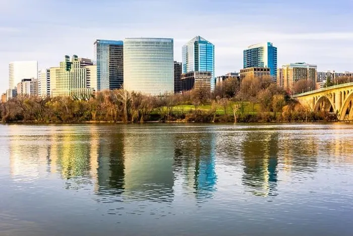 Framed Print : Rosslyn, Arlington, Virginia, USA skyline on the Potomac River Framed Print : Rosslyn, Arlington, Virginia, USA skyline on the Potomac River