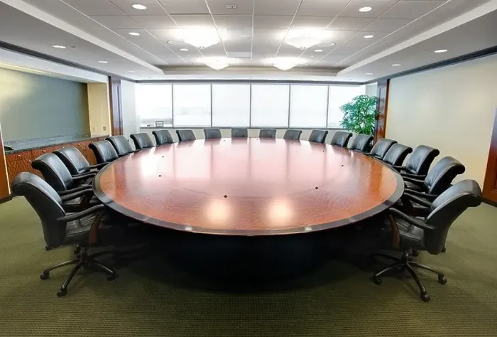Framed Print : Round Boardroom Conference Room Table Framed Print : Round Boardroom Conference Room Table