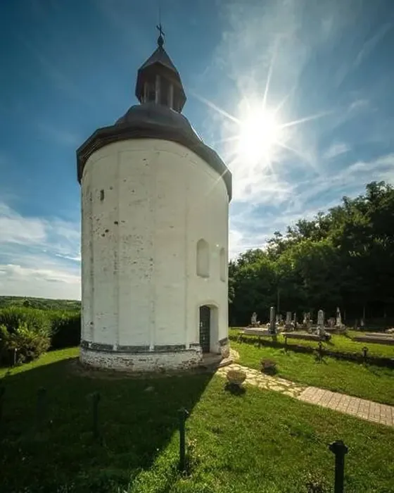 Framed Print : Round church from Arpad ages and churchyard in Kallosd, Hungary Framed Print : Round church from Arpad ages and churchyard in Kallosd, Hungary