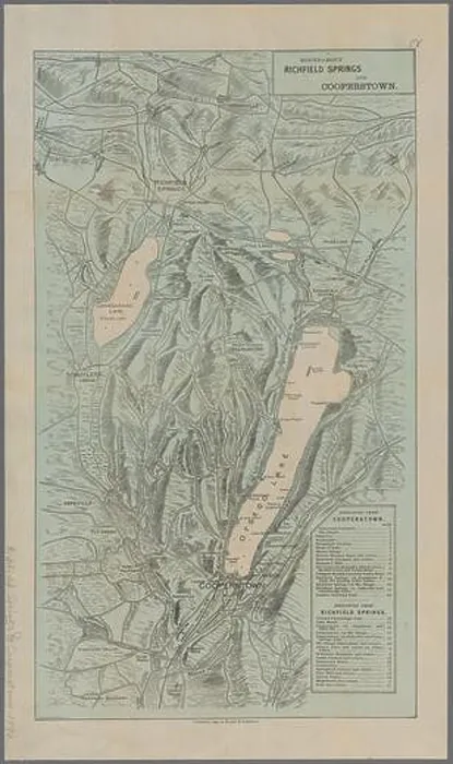 Framed Print : Roundabout Richfield Springs and Cooperstown Richfield Springs and Cooperstown Cartographic Framed Print : Roundabout Richfield Springs and Cooperstown Richfield Springs and Cooperstown Cartographic