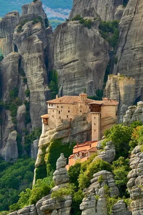 Framed Print : Roussanou Monastery, Meteora, Greece Framed Print : Roussanou Monastery, Meteora, Greece