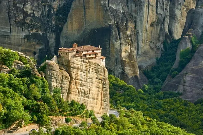 Framed Print : Roussanou Monastery, Meteora, Greece Framed Print : Roussanou Monastery, Meteora, Greece