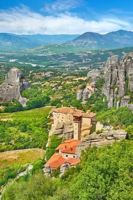 Framed Print : Roussanou Monastery at Meteora, Greece Framed Print : Roussanou Monastery at Meteora, Greece