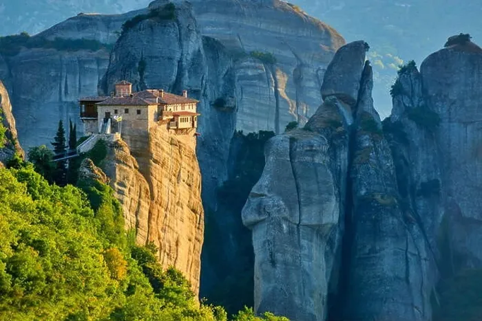 Framed Print : Roussanou Monastery at Meteora, Trikala Region, Greece Framed Print : Roussanou Monastery at Meteora, Trikala Region, Greece