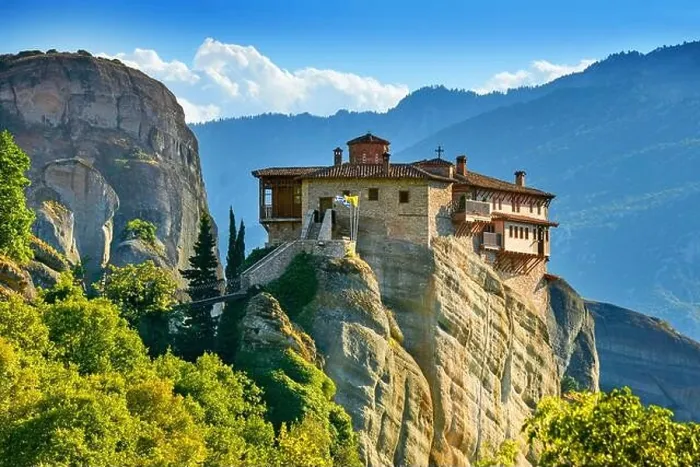 Framed Print : Roussanou Monastery at Meteora, Trikala Region, Greece Framed Print : Roussanou Monastery at Meteora, Trikala Region, Greece