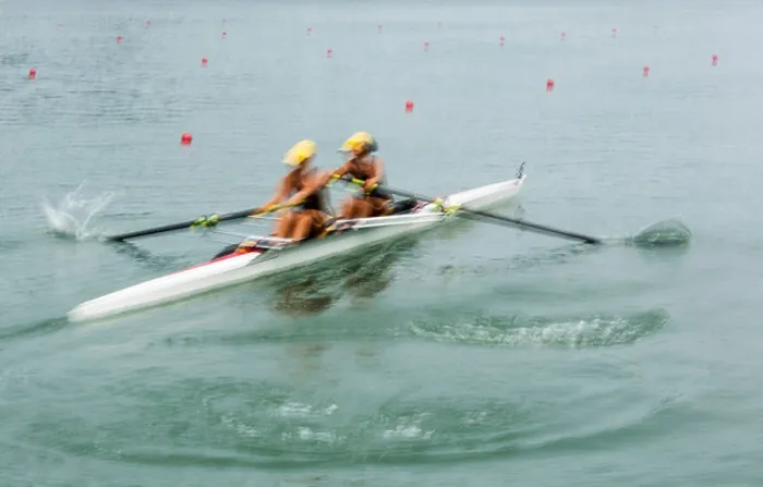 Framed Print : Royal Canadian Henley Regatta, two woman rowers Framed Print : Royal Canadian Henley Regatta, two woman rowers