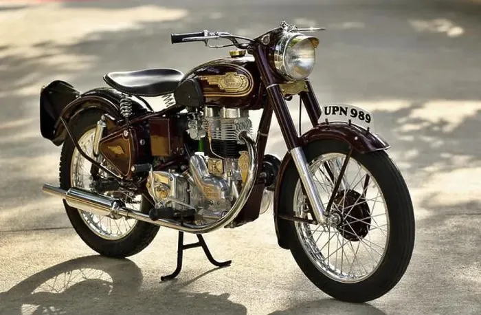 Framed Print : Royal Enfield Bullet 350 cc G2 1954 made in England in India Framed Print : Royal Enfield Bullet 350 cc G2 1954 made in England in India