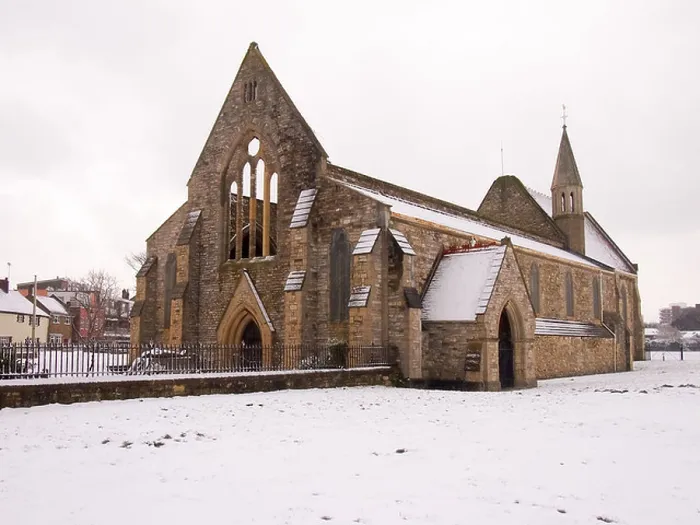 Framed Print : The Royal Garrison Church in Old Portsmouth, Hampshire with the grounds and building covered in snow Framed Print : The Royal Garrison Church in Old Portsmouth, Hampshire with the grounds and building covered in snow