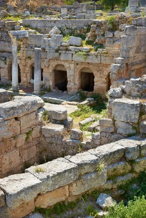 Framed Print : Ruins of the ancient city of Corinth, Greece Framed Print : Ruins of the ancient city of Corinth, Greece