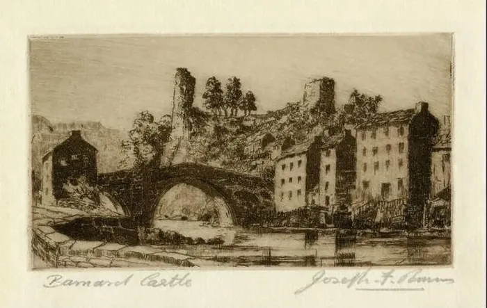 Framed Print : Ruins of Barnard Castle in the historic market town which bears its name Framed Print : Ruins of Barnard Castle in the historic market town which bears its name