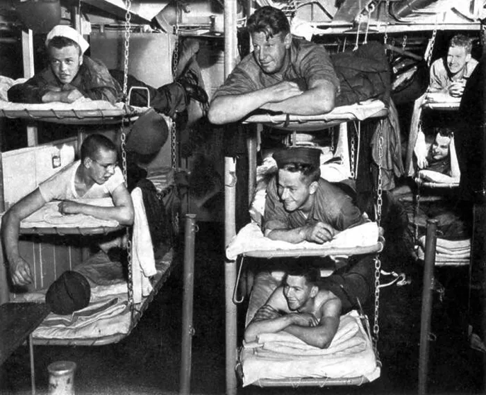 Framed Print : Sailors 'at home' in crew quarters of ship bound for North Africa on the way to invade Sicily during World War II Framed Print : Sailors 'at home' in crew quarters of ship bound for North Africa on the way to invade Sicily during World War II