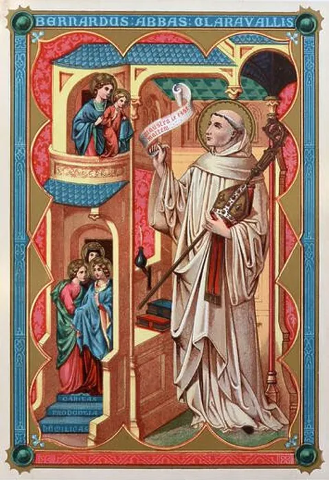 Framed Print : Saint Bernard of Clairvaux (1090-1153) Founder & Abbot of Clairvaux Abbey France Framed Print : Saint Bernard of Clairvaux (1090-1153) Founder & Abbot of Clairvaux Abbey France
