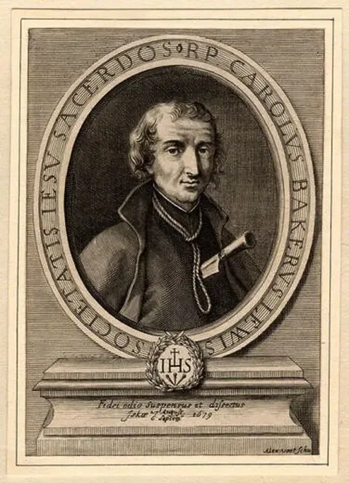 Framed Print : Saint David Lewis, engraving 1683 Framed Print : Saint David Lewis, engraving 1683