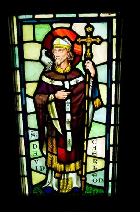 Framed Print : Saint David, Stained Glass Panels from the now demolished Chapel, Castell Coch, Tongwynlais, Cardiff, Wales Framed Print : Saint David, Stained Glass Panels from the now demolished Chapel, Castell Coch, Tongwynlais, Cardiff, Wales