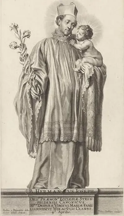 Framed Print : Saint Hermanus Josephus in Premonstratensian clothing Framed Print : Saint Hermanus Josephus in Premonstratensian clothing
