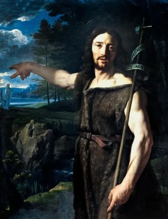 Framed Print : Saint Jean Baptiste dans le désert - St