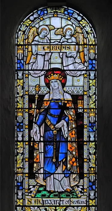 Framed Print : Saint Margaret of Scotland window Framed Print : Saint Margaret of Scotland window