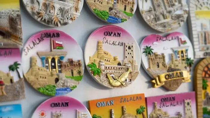 Framed Print : Salalalah, Oman -November 11.2023 : fridge magnets as souvenirs can be found at Al-Husn Souq in Salalah Framed Print : Salalalah, Oman -November 11.2023 : fridge magnets as souvenirs can be found at Al-Husn Souq in Salalah