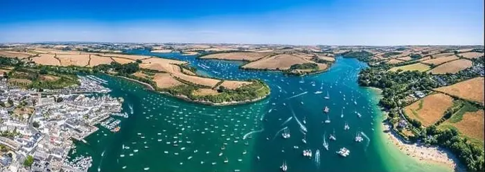 Framed Print : SALCOMBE and Kingsbridge Estuary from a drone, South Hams, Devon, England Framed Print : SALCOMBE and Kingsbridge Estuary from a drone, South Hams, Devon, England