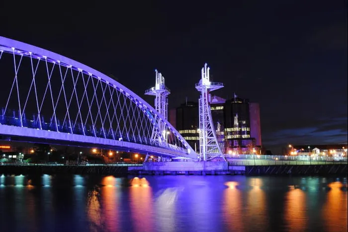 Framed Print : Salford Quays at night Framed Print : Salford Quays at night
