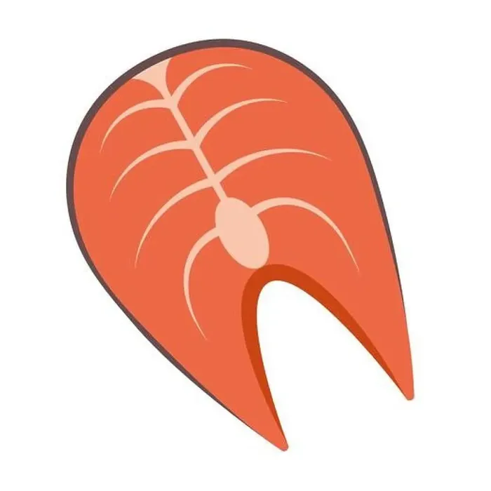 Framed Print : Salmon fish steak isolated on white background vector illustration Framed Print : Salmon fish steak isolated on white background vector illustration
