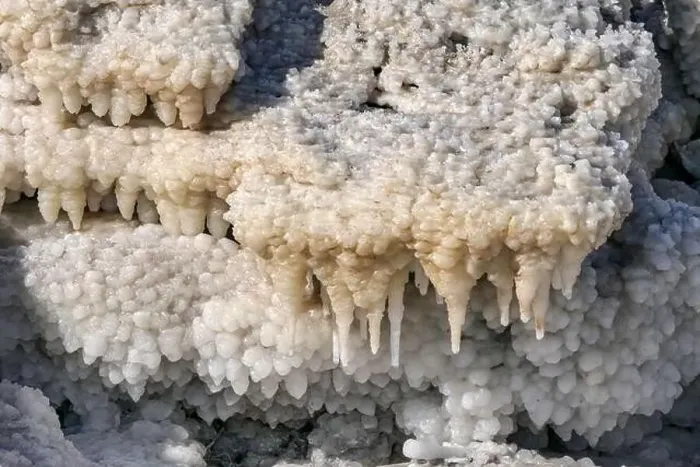 Framed Print : Salt crystals stalactites of the Dead Sea close-up Framed Print : Salt crystals stalactites of the Dead Sea close-up