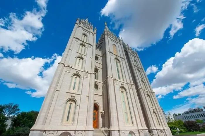 Framed Print : Salt Lake Utah Temple, the church of Jesus Christ of Latter Day Saints at Temple Square in Salt Lake City, Utah UT, USA