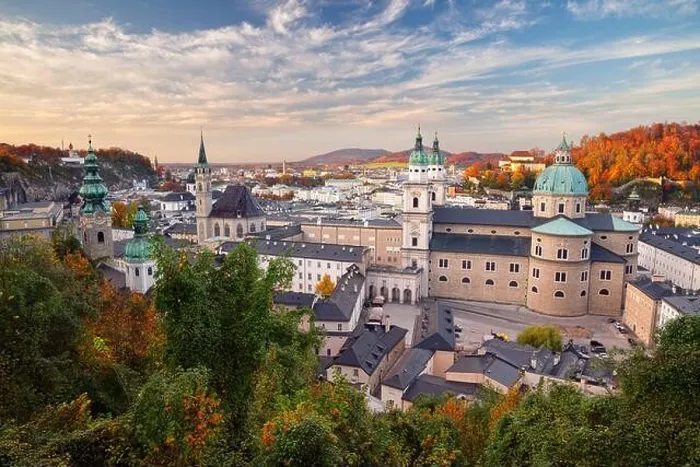 Framed Print : Salzburg, Austria. Cityscape image of the Salzburg, Austria with Salzburg Cathedral at autumn sunset Framed Print : Salzburg, Austria. Cityscape image of the Salzburg, Austria with Salzburg Cathedral at autumn sunset