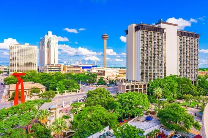 Framed Print : San Antonio, Texas, USA downtown cityscape