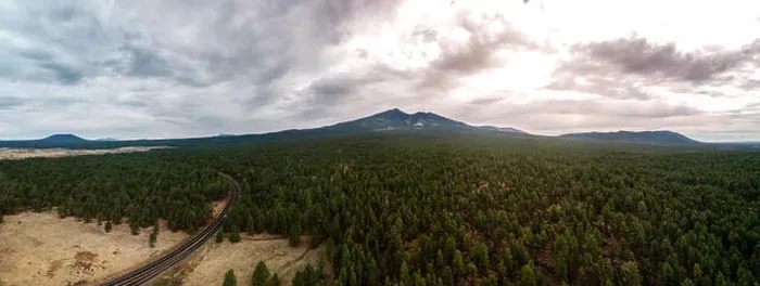 Framed Print : San Francisco Peaks of the Flagstaff Mountains captured by an aerial drone at 110 meters in altitude Framed Print : San Francisco Peaks of the Flagstaff Mountains captured by an aerial drone at 110 meters in altitude