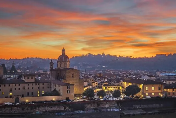 Framed Print : San Frediano in Cestello in Florence, Italy after sunset Framed Print : San Frediano in Cestello in Florence, Italy after sunset