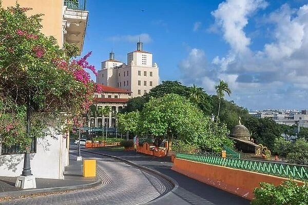 San Juan, Puerto Rico streets and cityscape