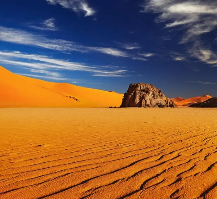 Framed Print : Sand dunes and rocks, Sahara Desert, Algeria Framed Print : Sand dunes and rocks, Sahara Desert, Algeria