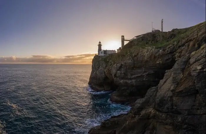 Framed Print : Santa Catalina lighthouse in Lekeitio, Basque country - drone aerial view Framed Print : Santa Catalina lighthouse in Lekeitio, Basque country - drone aerial view