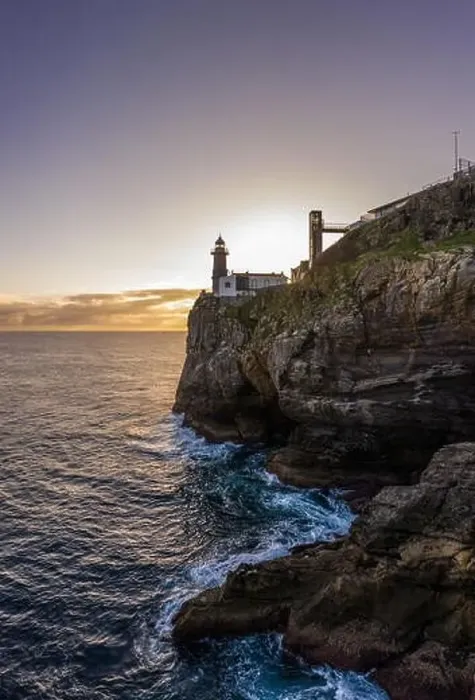 Framed Print : Santa Catalina lighthouse in Lekeitio, Basque country - drone aerial view Framed Print : Santa Catalina lighthouse in Lekeitio, Basque country - drone aerial view