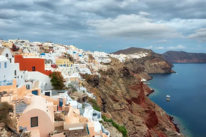 Framed Print : Santorini, Greek Island in the Aegean taken in April 2018 Framed Print : Santorini, Greek Island in the Aegean taken in April 2018