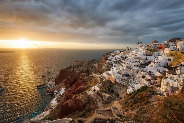 Framed Print : Santorini, Greek Island in the Aegean taken in April 2018 Framed Print : Santorini, Greek Island in the Aegean taken in April 2018