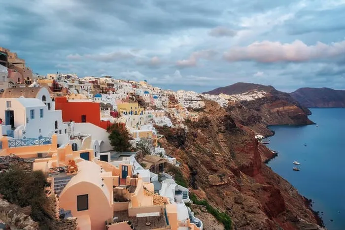 Framed Print : Santorini, Greek Island in the Aegean taken in April 2018 Framed Print : Santorini, Greek Island in the Aegean taken in April 2018